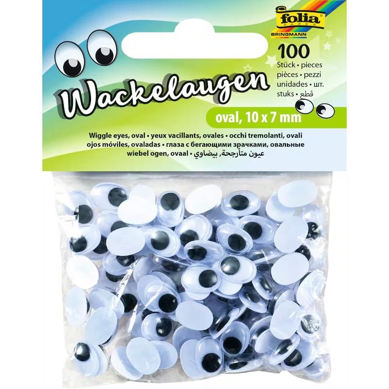 folia Wackelaugen weiß 750705