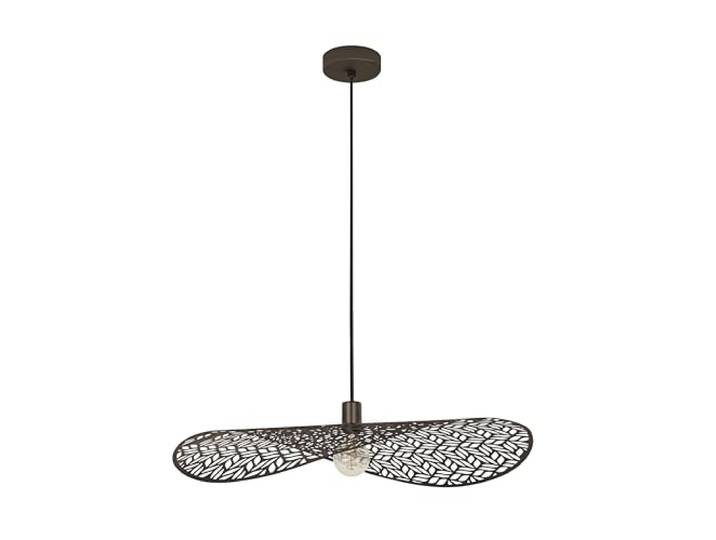 Eglo Suspension luminaire Swaby\, lampe de plafond pour salon et salle à manger\, plafonnier suspendu en acier en bronze\, lustre chambre\, douille E27\, Ø 80 cm