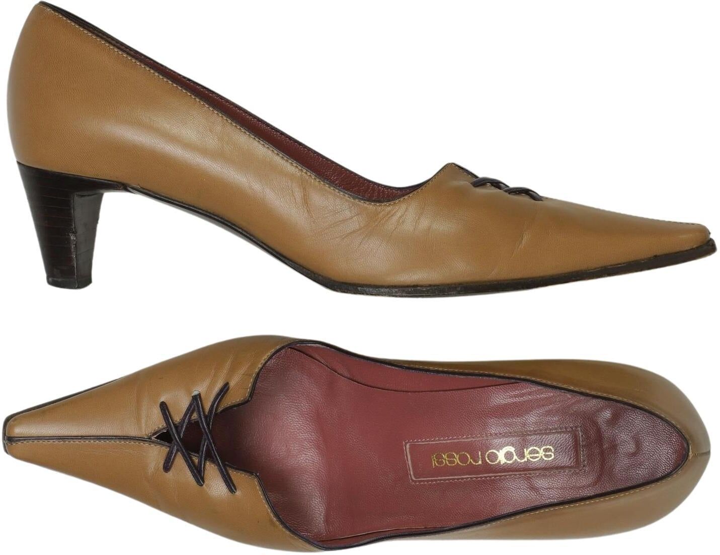 Sergio Rossi Damen Pumps, Braun, Gr. EU 35, kein / Etikett - Second Hand