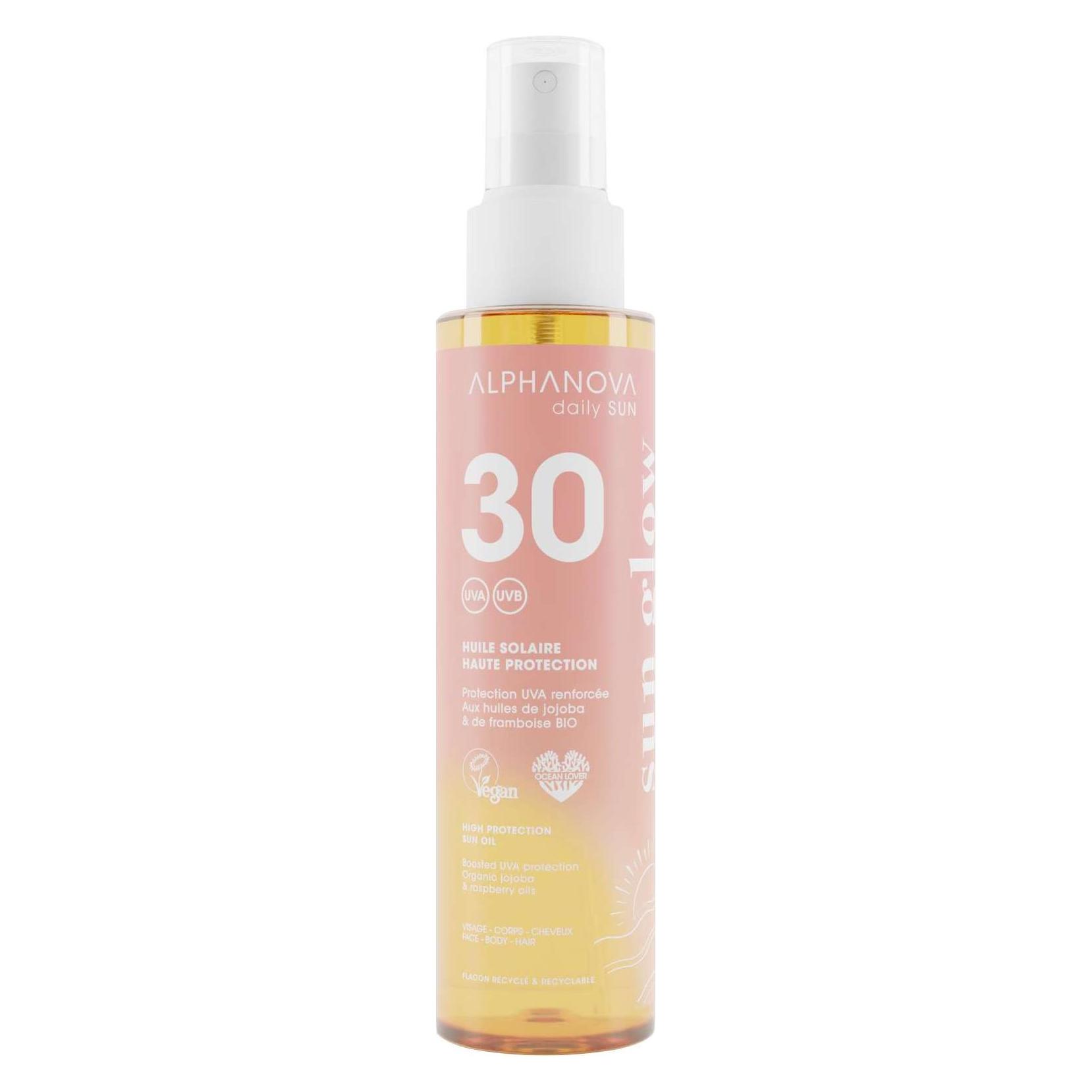 Alphanova daily SUN Sonnenöl sun GLOW LSF30 Fl 125 ml (SPF 30, 125 ml) (ASUNDS30H)