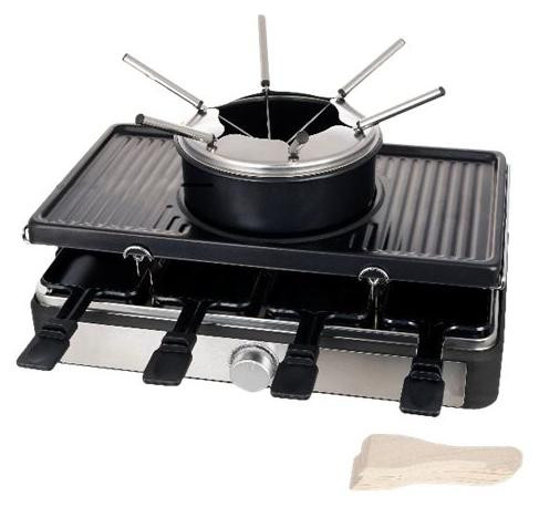 Emerio RG-124930 Raclettegrill met 8 anti-aanbakpannetjes