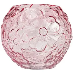 WURM Vase in Blumen-Design aus Glas Größenauwahl