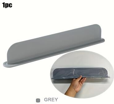 Inspire Daily Merch Water Barrier Silicone Sink Splash Guard With Suction Cups For Kitchen And Lab grey