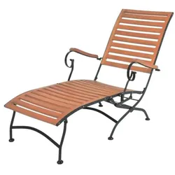 Garden Pleasure Garten-Sonnenliege mit abnehmbarem Fußteil »Wien« braun, 64x89 cm