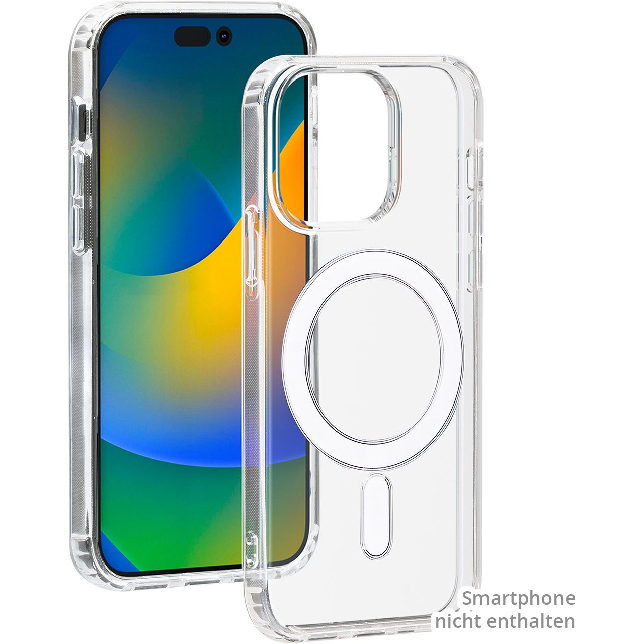 bigben Hybrid Case mit MagSafe Handy-Cover für Apple iPhone 15 Pro transparent