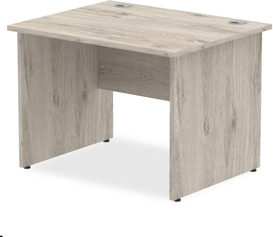 Ebern Designs Hanako Straight Panel End Leg Desk Gray 73cm H x 100cm W x 80cm D
