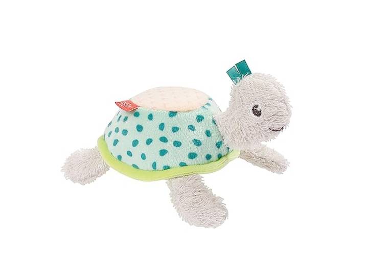 Fehn Bade-Schwamm Schildkröte – Schwimmendes Stoff-Badewannenspielzeug