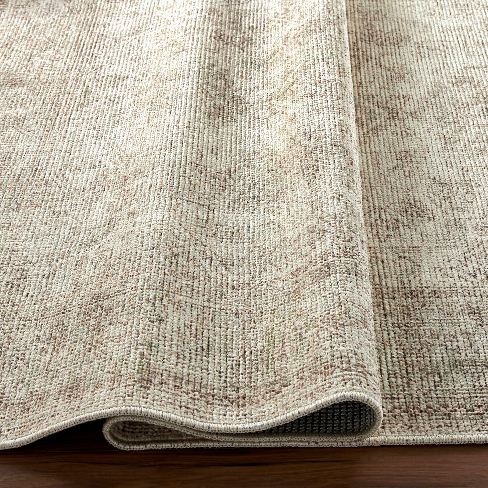 Teppich LIVABLISS "Margot", beige (grün), B:160cm H:7,9mm L:213cm, Polyester, Teppiche, Teppich grün B : 160cm 1 Stk., 7,9mm, L: 213cm