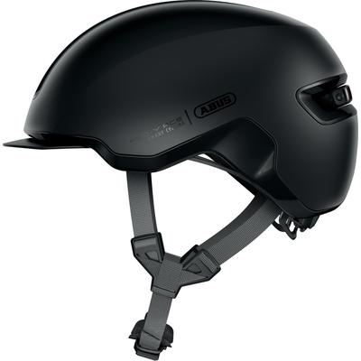 Fahrradhelm ABUS "HUD-Y" Gr. L, schwarz (velvet schwarz), Helme, L Kopfumfang: 57cm - 61cm