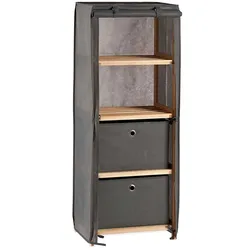 San Ignacio KIPIT - Regal 2 Schubladen Holz 113 x 42 x 28 cm Grau