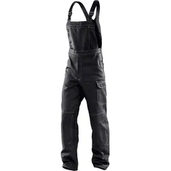 Kübler, Arbeitshose, Organiq Latzhose Schwarz 30 (30)