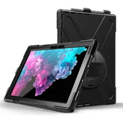 eSTUFF Defender (Microsoft Surface Pro 4, Microsoft Surface Pro 5, Microsoft Surface Pro 6, Microsoft Surface Pro 7), Tablet Hülle, Schwarz