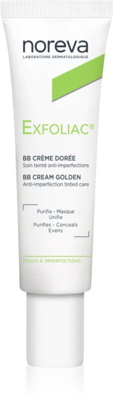 Noreva Exfoliac Anti-Imperfection Cream Tinted BB cream shade Golden 30 ml