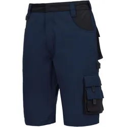 Nitras, Arbeitshose, MOTION TEX PLUS, kurze Arbeitshose, marineblau / schwarz (Farbcode: 2110), 280 g/qm, atmungsa (54)