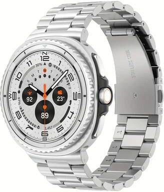 Everyday Crate Samsung Galaxy Watch8 Classic Titanium Watch Band Integrated Metal Watch Strap silver