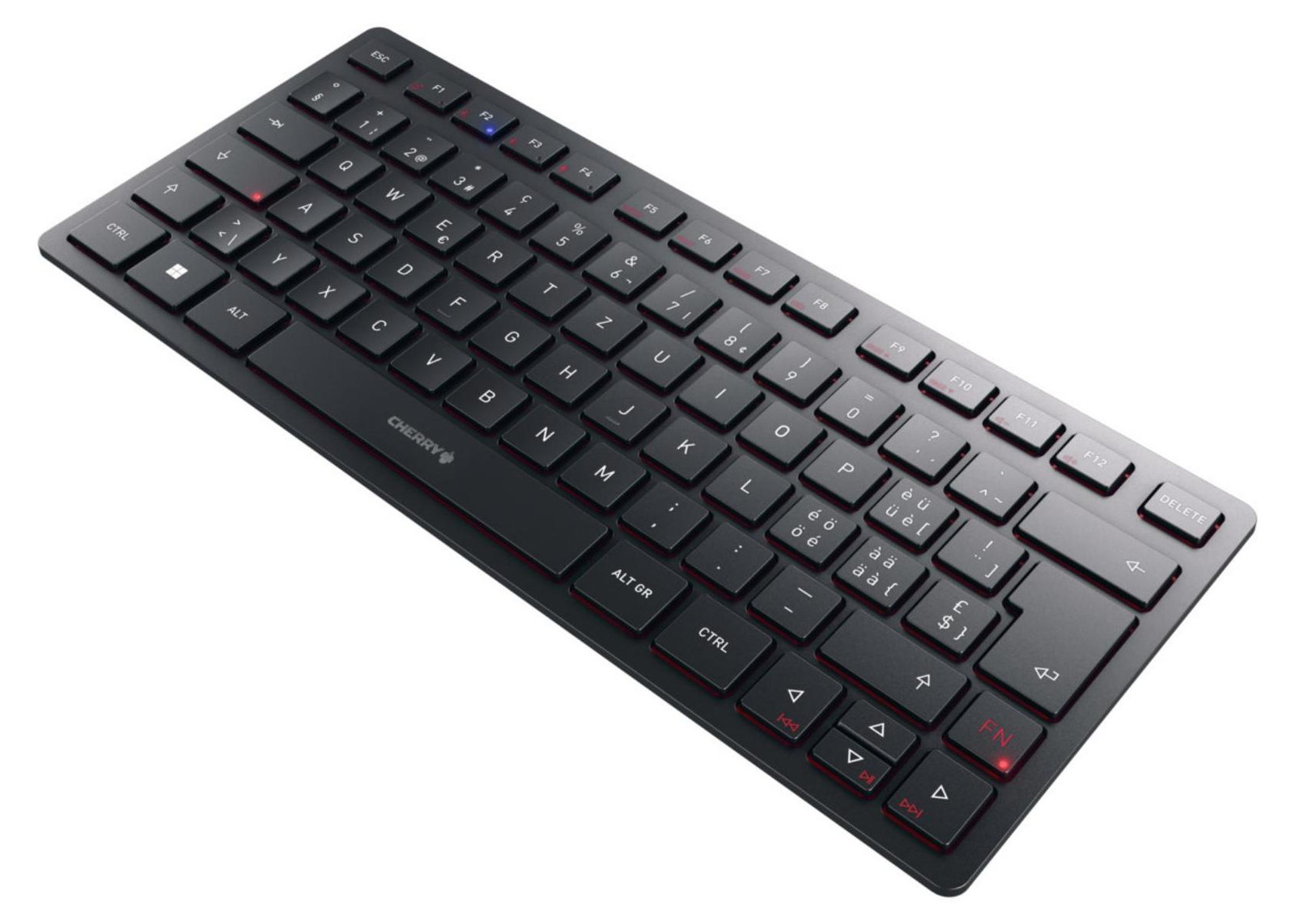 Cherry JK-9250CH-2 KW 9200 MINI draadloos toetsenbord, zwart, CH-layout