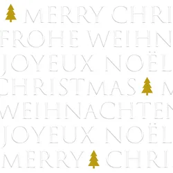 Servietten LETTERS TREE (LB 33x33 cm) - LB 33x33 cm