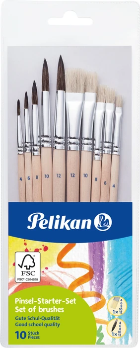 Pelikan Pinsel-Set - 10 Stück, 10 Stück