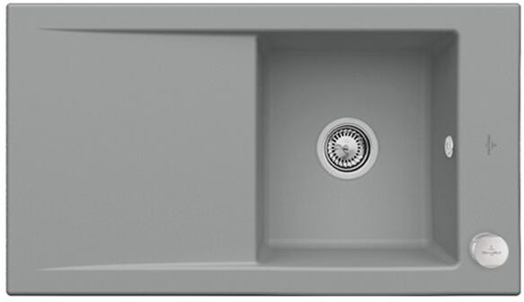 Villeroy und Boch Villeroy & Boch Timeline Einbauspüle 330702SL mit Ablaufgarnitur und Exzenterbetätigung, Stone