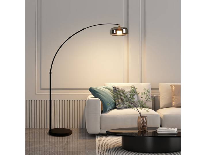 Lampadaire italien salon canapé côté lampe sur pied verre lampe de pêche lumière luxe chambre lampe de chevet lumière décorative LED