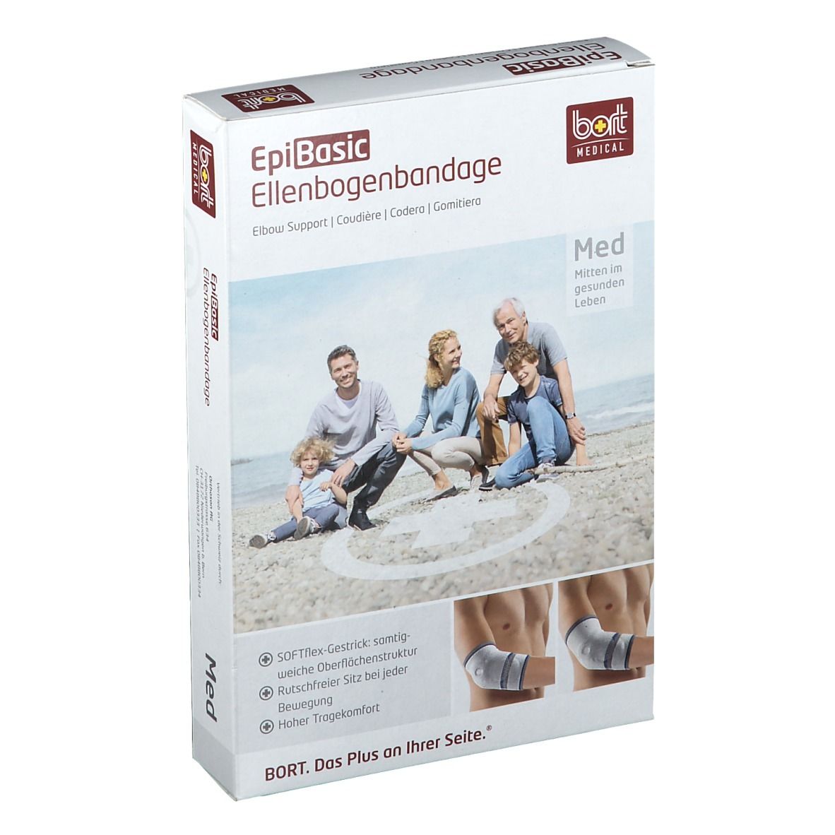Bort EpiBasic Bandage M silber 1 St Bandage(s)