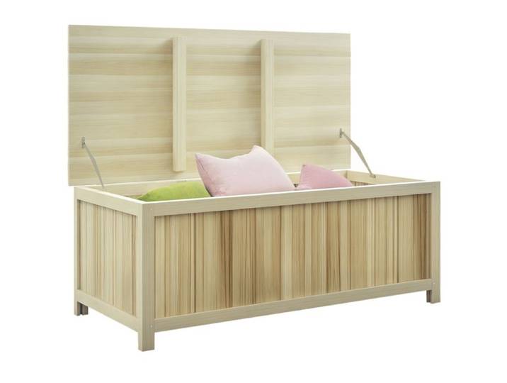 Outsunny - Coffre de rangement - Bois de sapin - 120x55x45cm - Bois naturel