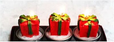 On Spot Shop Christmas Candles Set, Table Decorations, With Santa Claus, Snowman, Xmas Tree, And Pine Cones, For Party, Craft Gifts d