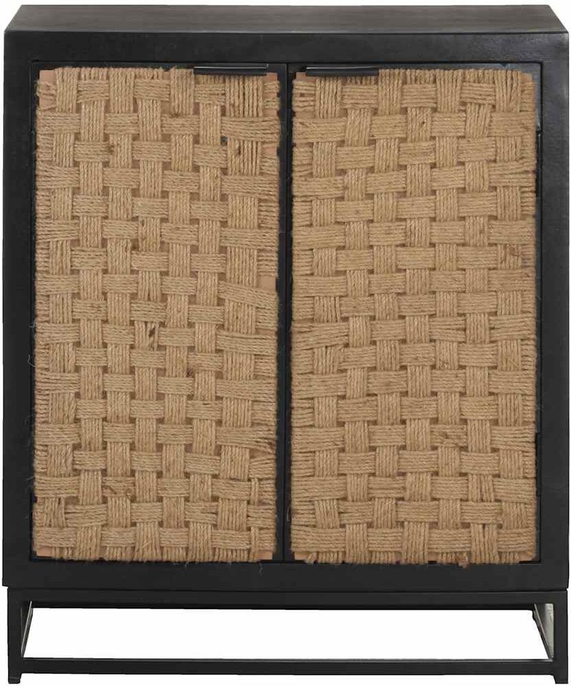 vidaXL Aparador de madera maciza de mango 60x35x70 cm Negro