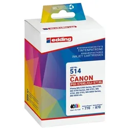 Edding Tintenpatronen-Set ersetzt Canon »PGI-570XL / CLI-571XL BK/C/M/Y« schwarz