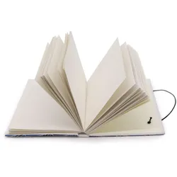 Small Notebook with strap - Waves in the same sea