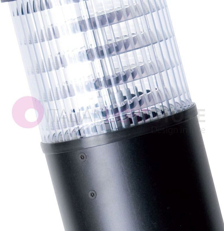 Bollard Round Lampione Moderno H. 105 Cm Illuminazione Giardino