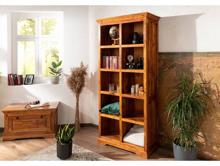 Regal Akazie 90x43x195 honig  lackiert OXFORD #0435