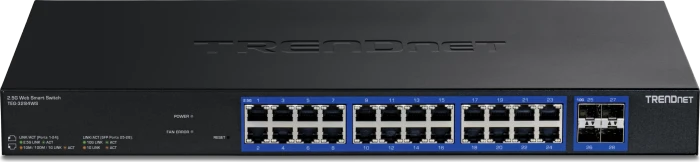 TrendNet Switch 28-Port 2.5G Web Smart 4x10G SFP+ RackM