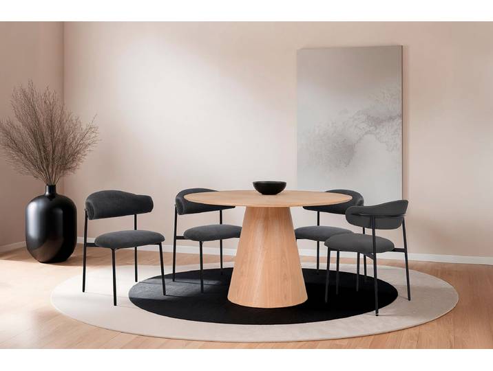 Esstisch Trinta Ø 120cm Braun