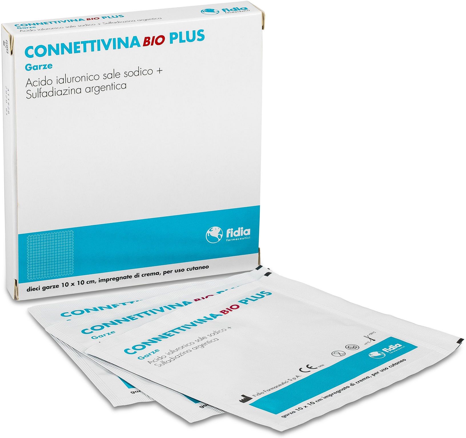 Fidia Connettivina Bio Plus Garza 10 x 10 cm - 10 Pezzi