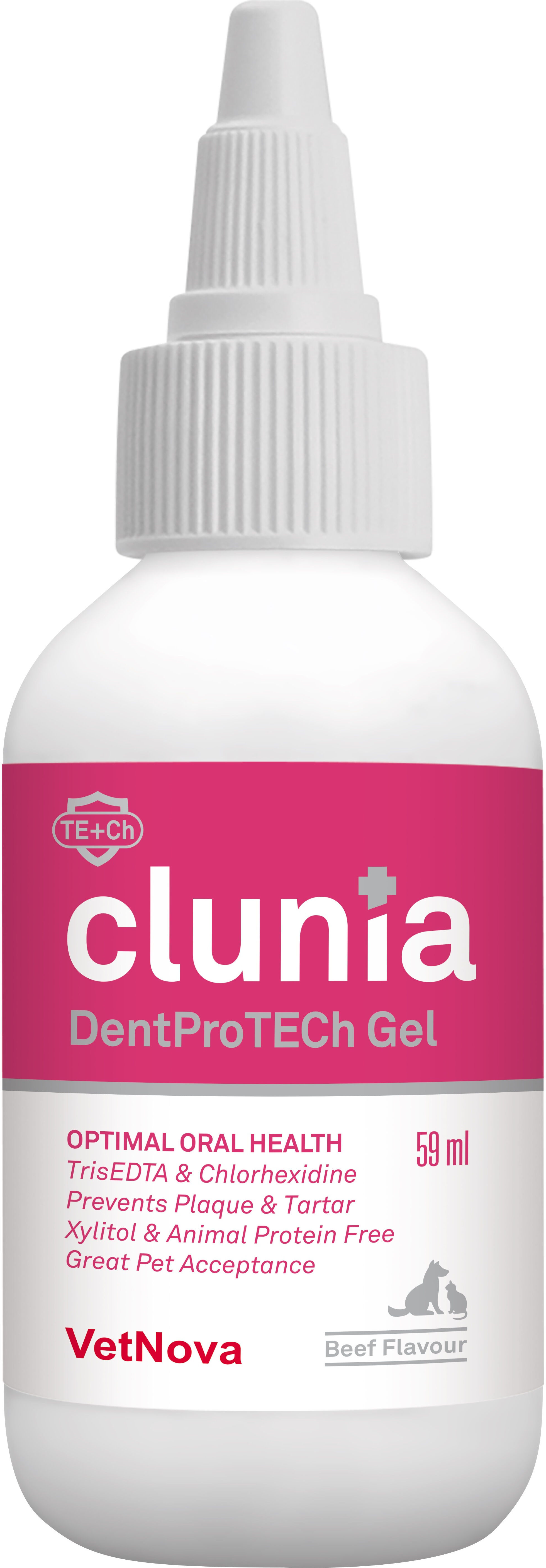 VetNova Clunia DentProTech Gel para Perros y Gatos 59 ml