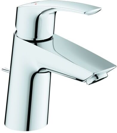 Grohe Eurosmart Waschtischarmatur 23965003 S-Size geneigt Version, chrom, Zugstangen-Ablaufgarnitur 1 1/4"