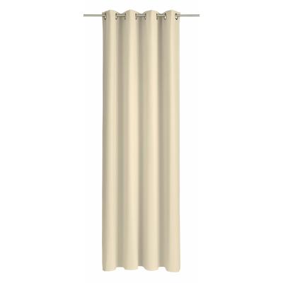 Vorhang WIRTH "Dim out" Gr. 2, beige, B:145cm H:180cm, Polyester, Gardinen