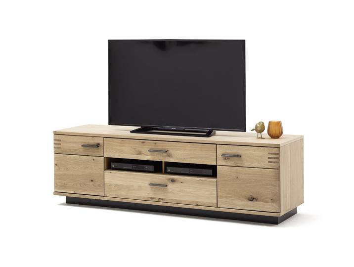 TV-Lowboard Eiche bianco teilmassiv 180 cm Sevilla