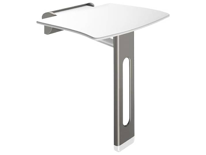 Delabie Abnehmbarer Dusch-Klappsitz mit Fuß anthrazit-metallic Be-Line