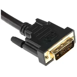 RS PRO DVI-Kabel A DVI-D Dual Link - Stecker B DVI-D Dual Link - Stecker, 5m PVC Schwarz (5 m), Videokabel, Schwarz
