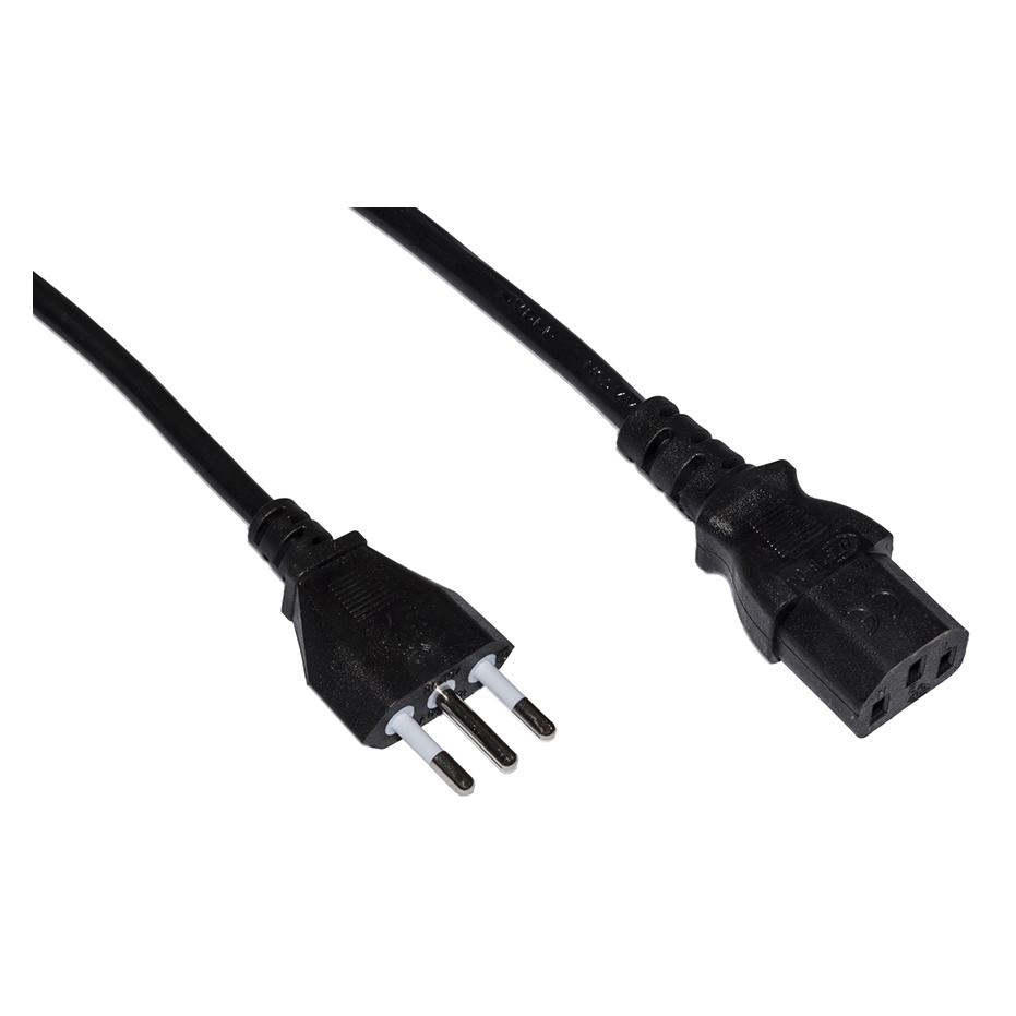 Link Cavo Alimentazione 1,8mt Spina Italiana Tripolare Nero (LKIT18)
