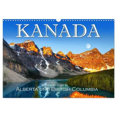 Kanada, Touristenziele in Alberta und British Columbia (Wandkalender 2026 DIN A3 quer), CALVENDO Monatskalender
