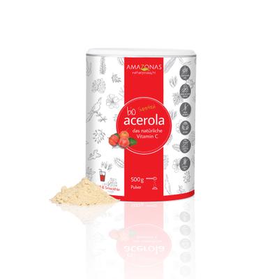 Acerola 100% Bio Pur natürliches Vit.C Pulver 500 g