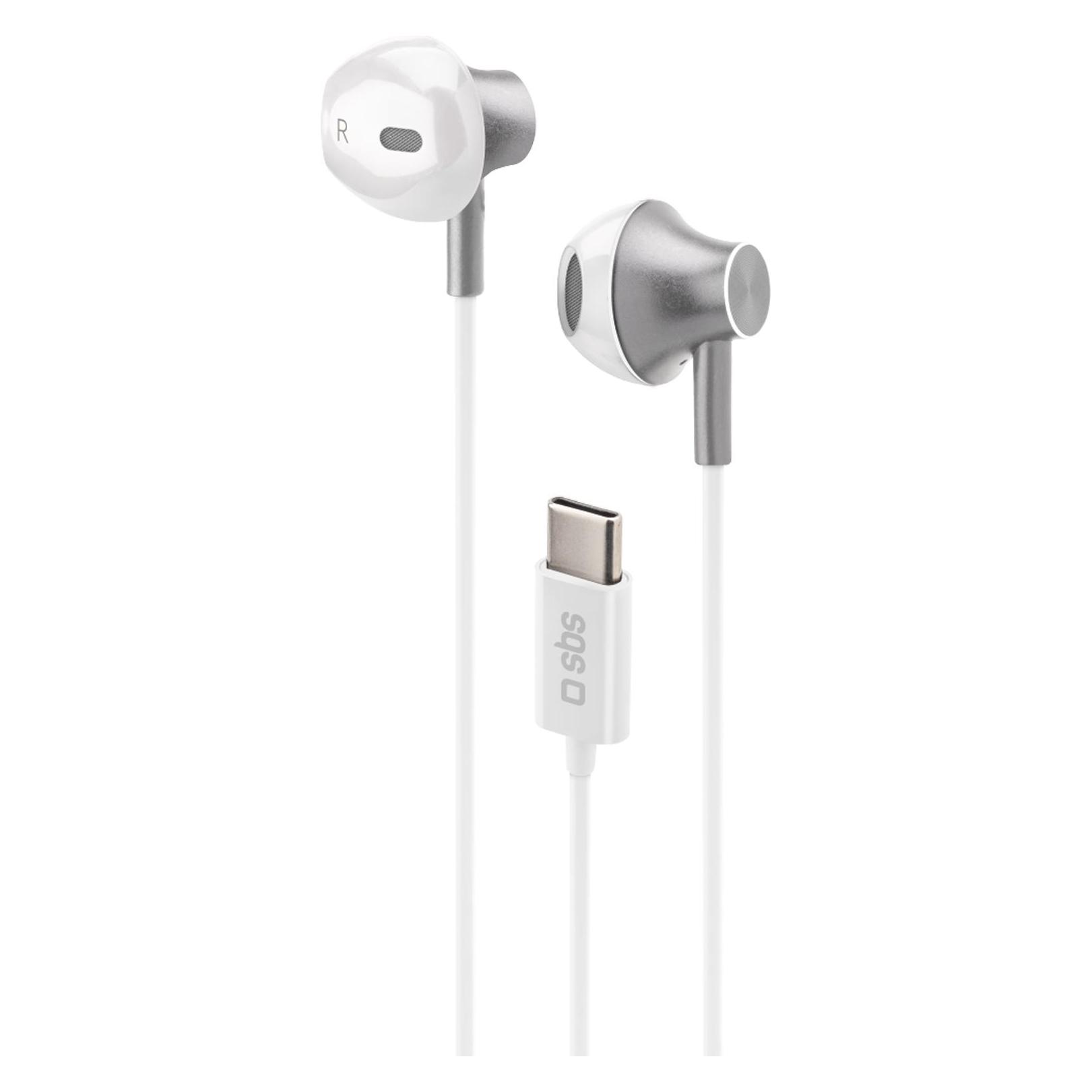 SBS Metal Pro Semi In-Ear USB-C weiá (Kabelgebunden) (TEEARTYCMETW)