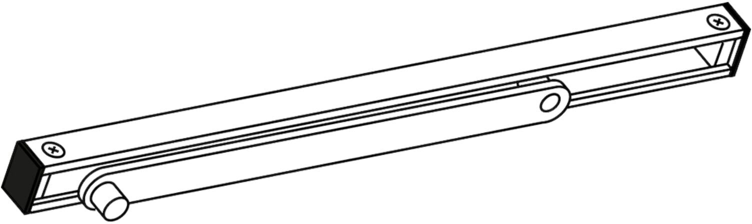 GEZE Gleitschiene silberfarbig zu TS 3000/5000 (068221)