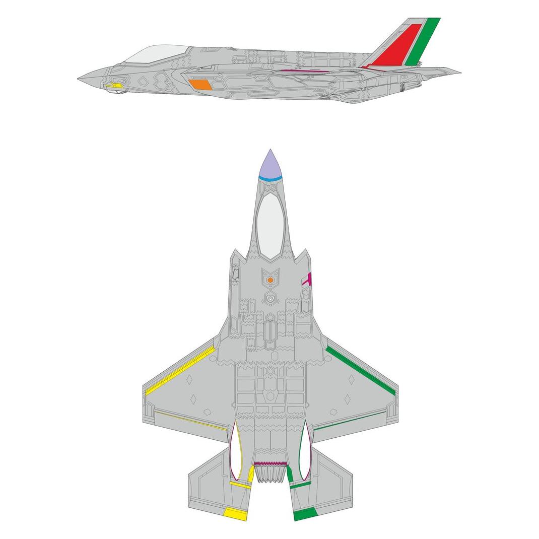 Eduard F-35A RAM coating late for Italeri (EX1157)