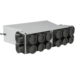 KG Wolf, Zubehör Belüftungstechnik, Luftverteiler DN125 für CWL-F-150 10 Stutzen DN75/63 mit 5 Rohrkappen