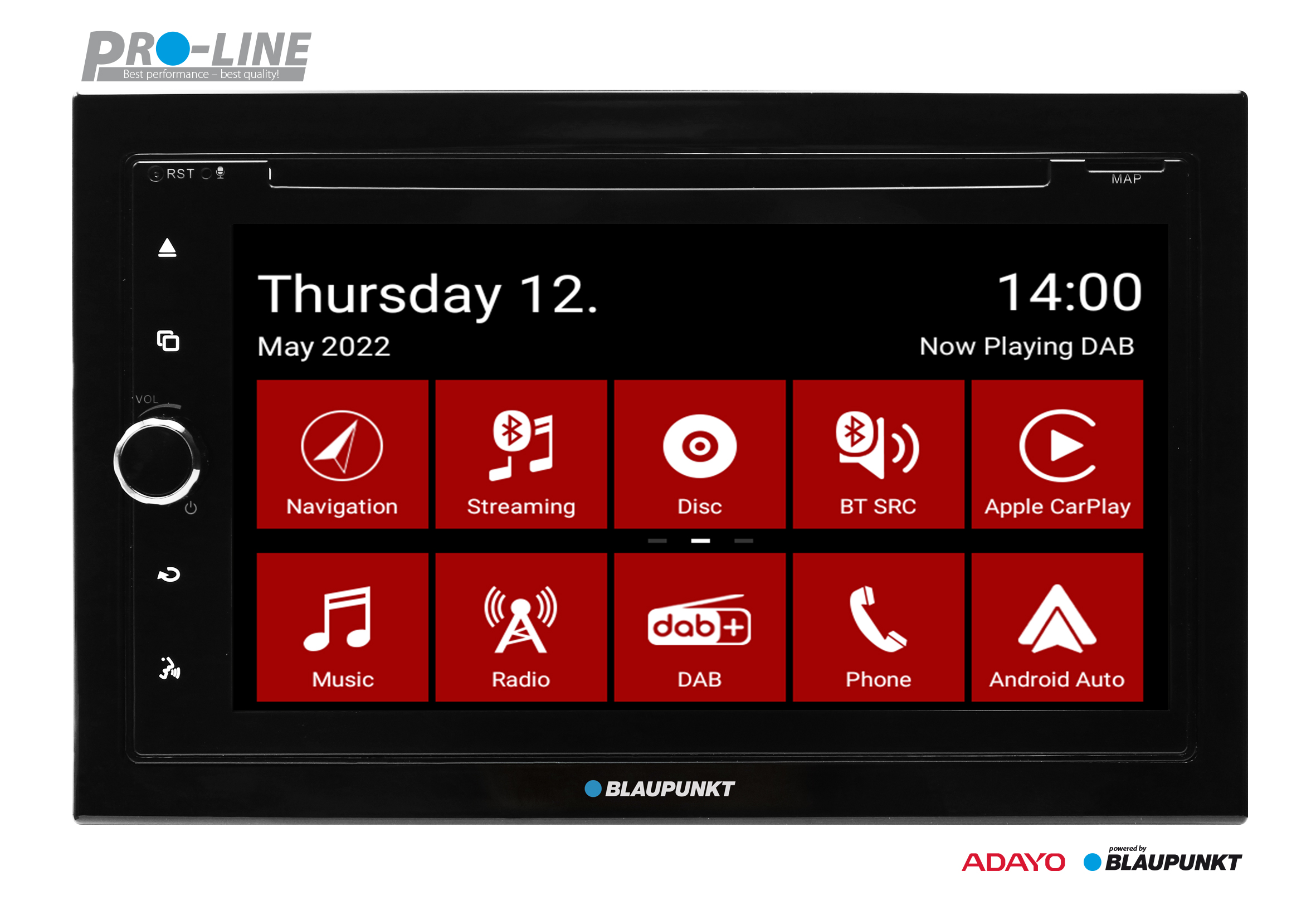 Blaupunkt Hannover 700 DAB NAV CAR Moniceiver DAB+ Tuner, Apple CarPlay, Android Auto und Bluetooth-Freisprecheinrichtung