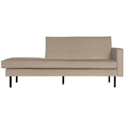 Daybed Recamiere Rodeo Samt, modern und gepolstert, rechts, Kaki grün, elegantes Design